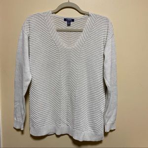 Chaps women’s sweater size M color beige